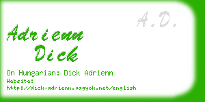 adrienn dick business card